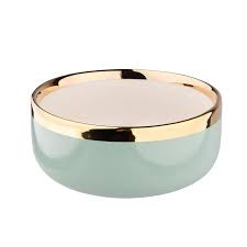 Porcelianinis dubenėlis Aurora Gold NBC, šv. žalios sp., ø 14 cm, 500 ml