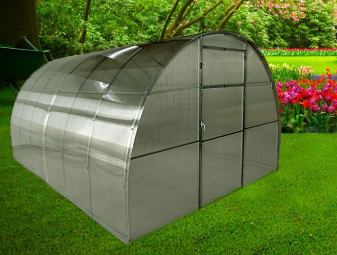 Arkinis šiltnamis TITAN EXTRA PLIUS, 3 x 8 m, 6 mm polikarbonato danga