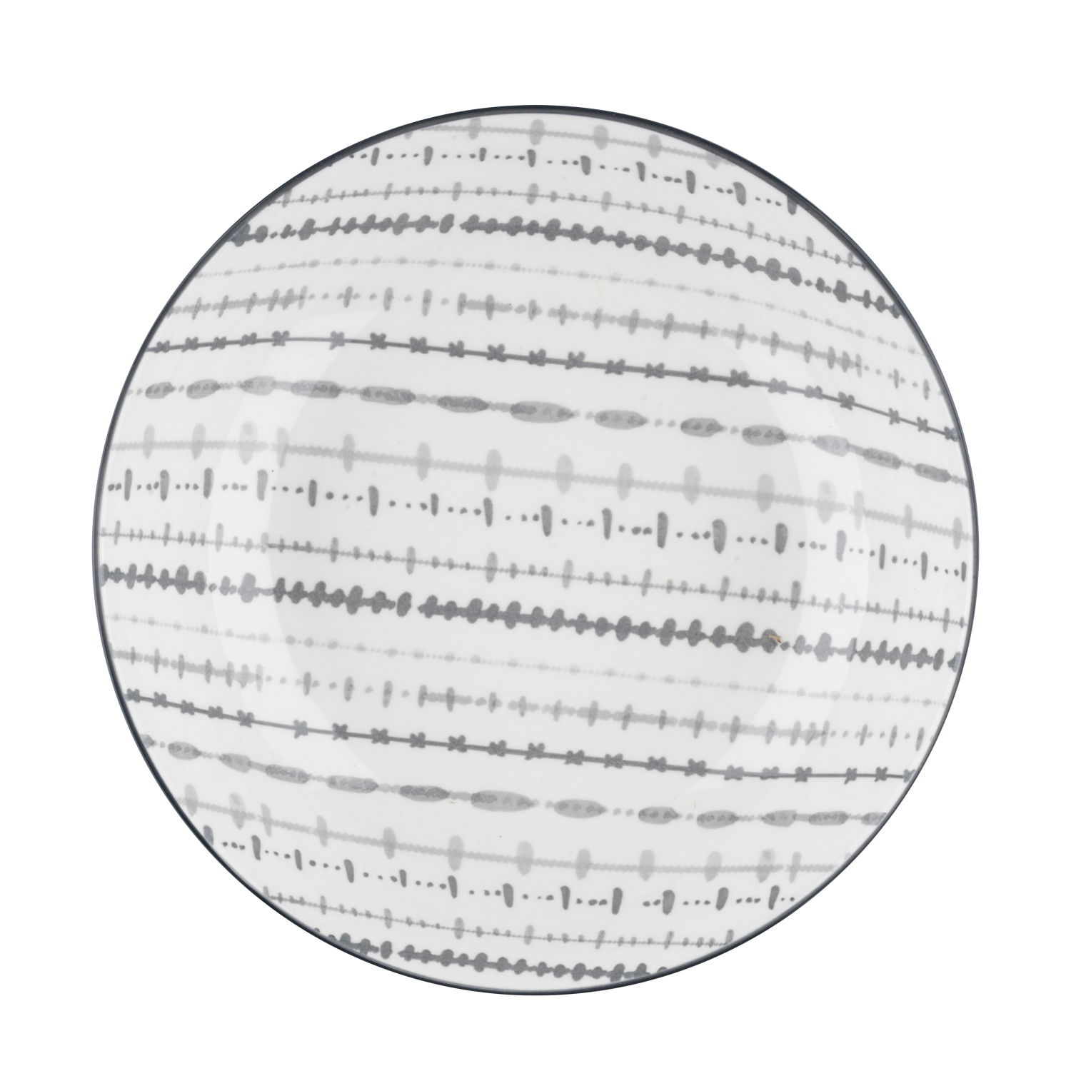 Gili lėkštė ILAJA NICA GREY, baltos/pilkos sp., 20 cm