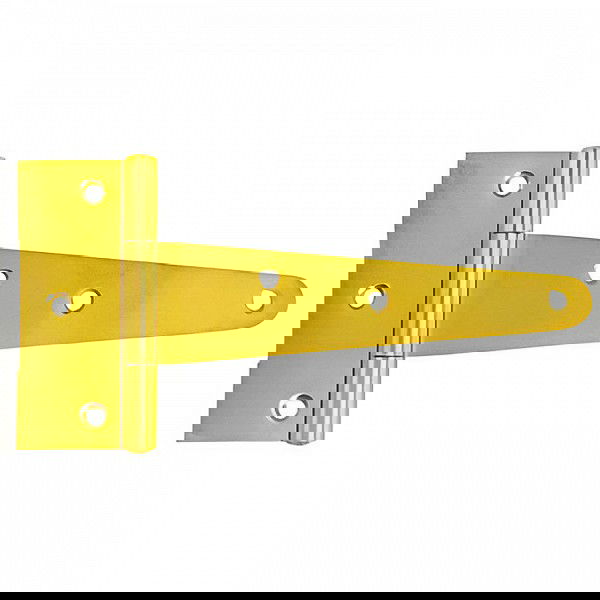 Vartų lankstas ZT 125, 125 x 35 x 80 x 2 mm, geltonos sp.