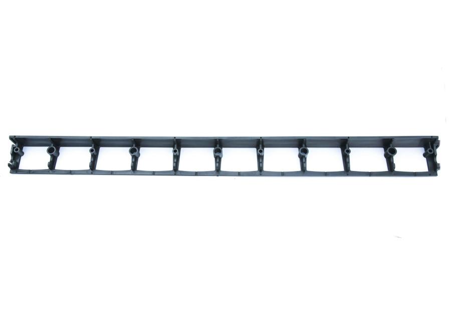 Plastikinis vejos bortelis, lankstus, juodos sp., 1000 x 80 x 45 cm