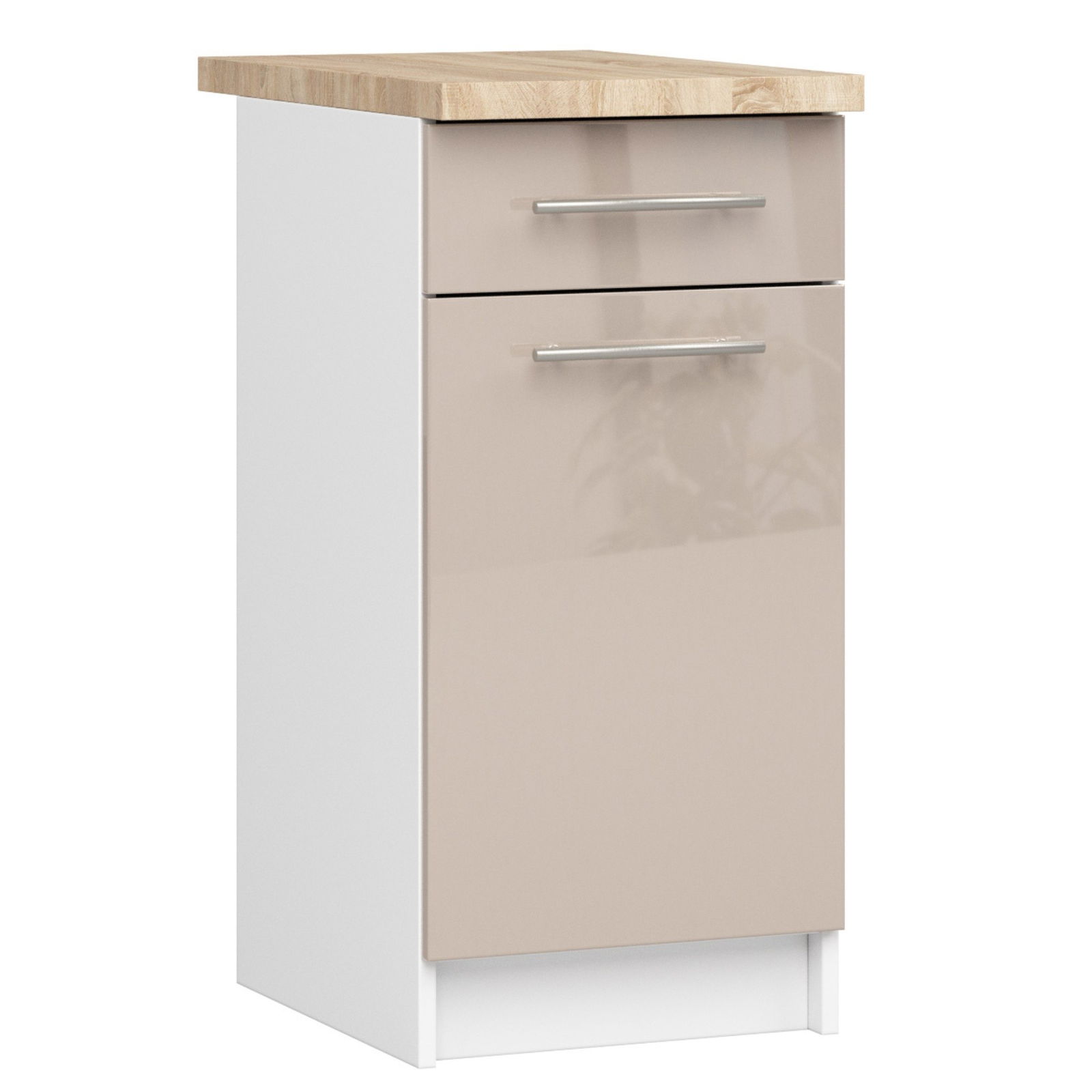 Virtuvės spintelė OLIVIA S 40 cm, balta/kapučino