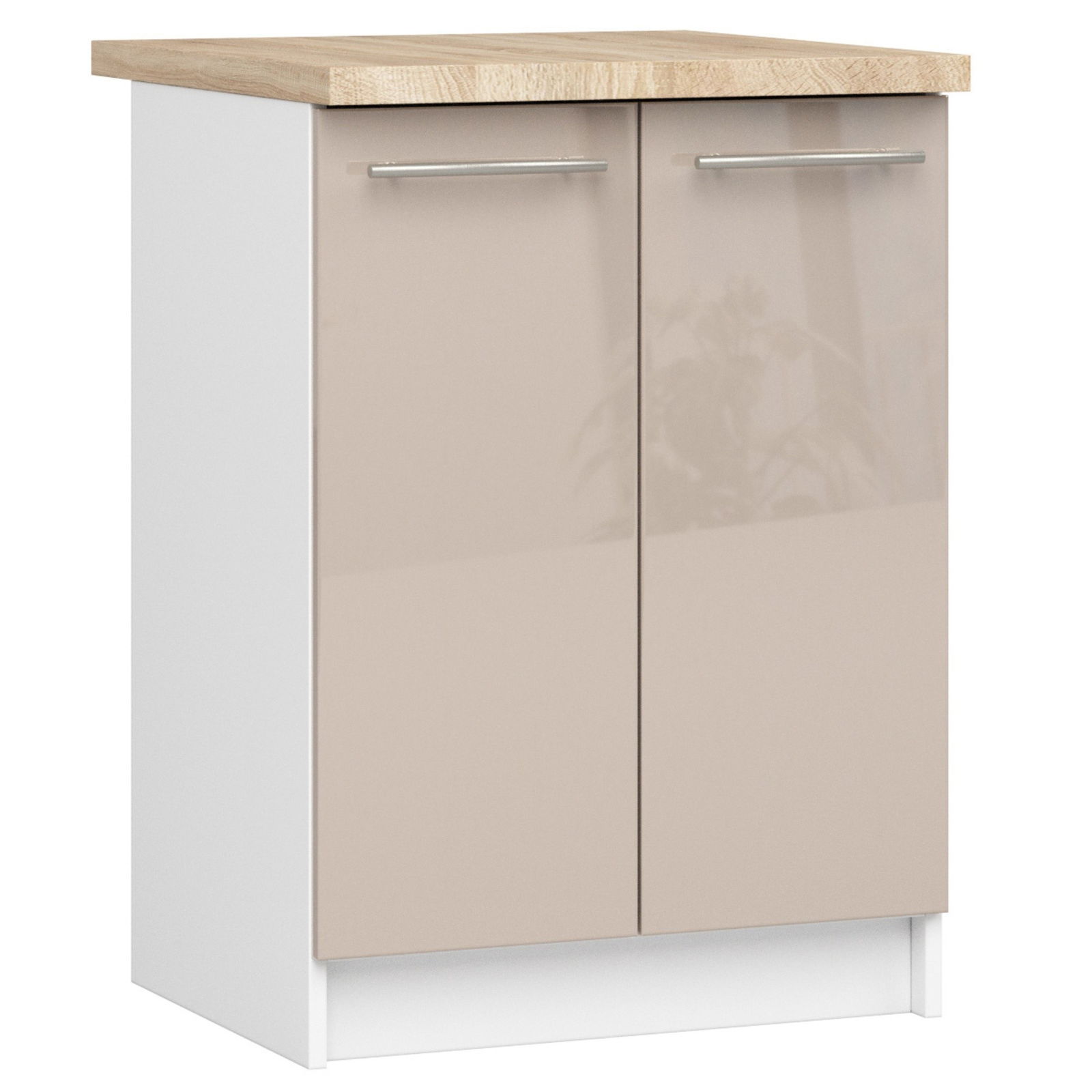 Virtuvės spintelė OLIVIA S 60 cm, balta/kapučino