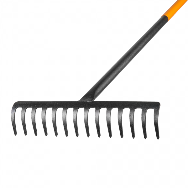 Metalinis grėblys Bradas, 36 cm, su grūdinto boro plieno galva