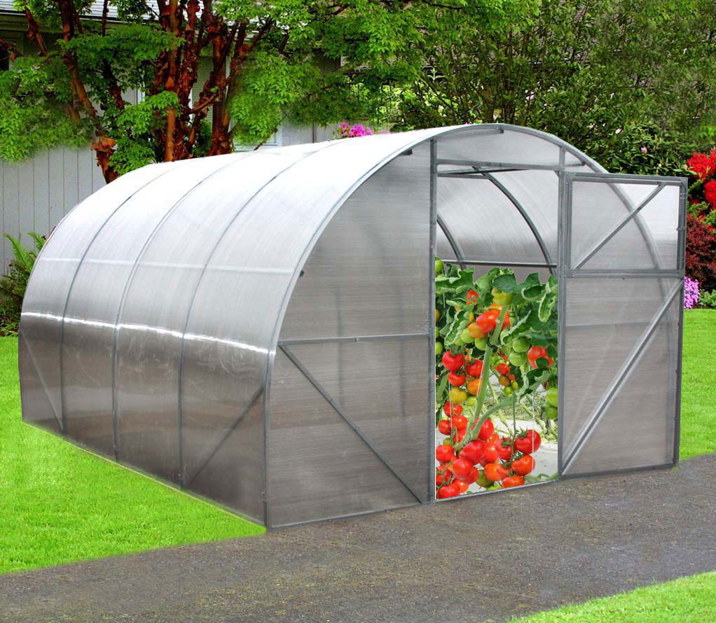 Arkinis šiltnamis PREMIUM PLIUS, 3 x 8 m, 8 mm polikarbonato danga