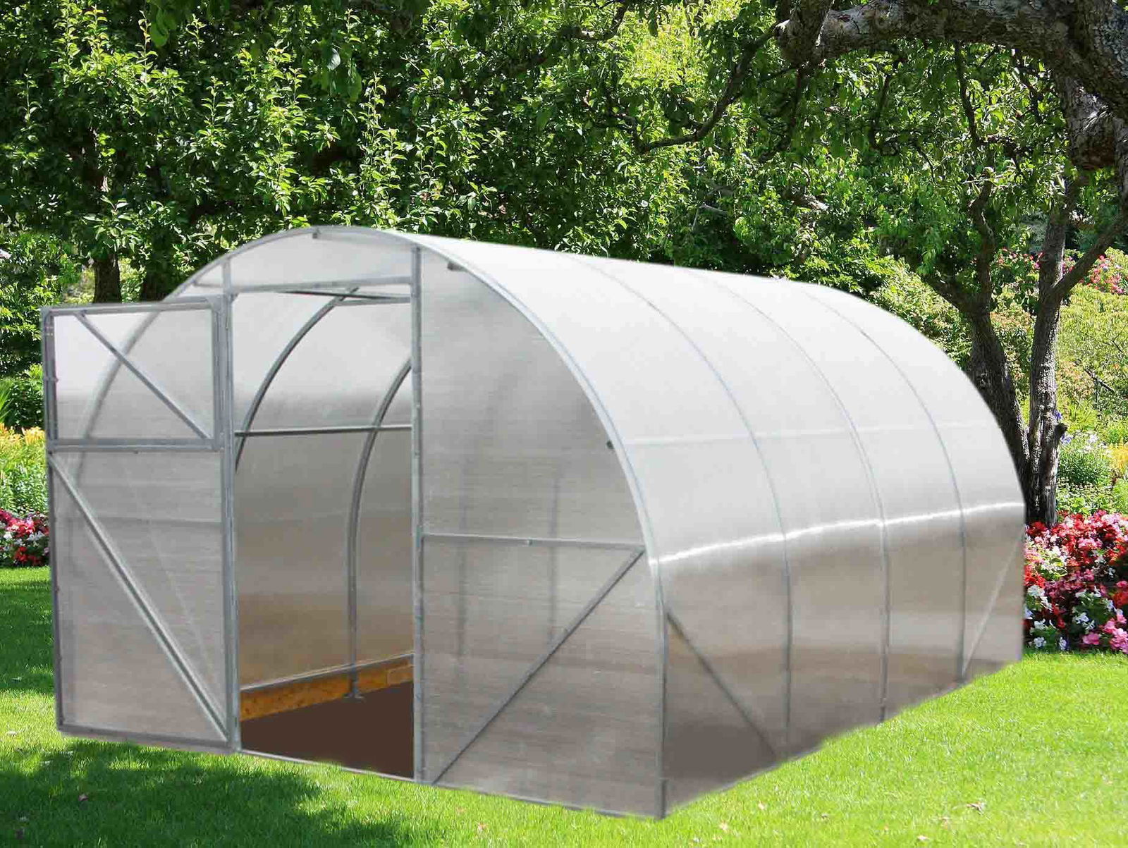 Arkinis šiltnamis TITAN PREMIUM, 3 x 10 m, 4 mm polikarbonato danga