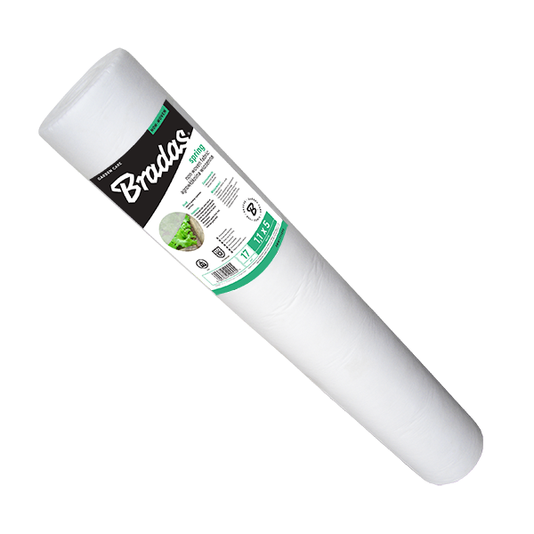 Agroplėvelė nuo šalnų Bradas Spring, 17 g/m², 1.6 x 100 m, balta