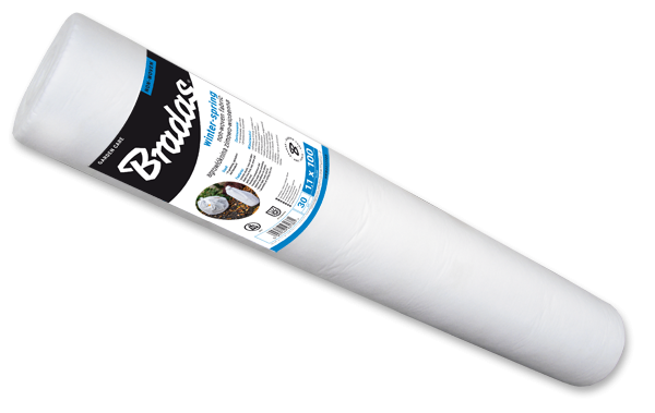 Agroplėvelė nuo šalnų Bradas Winter-Spring, 30 g/m², 1.6 x 100 m, balta