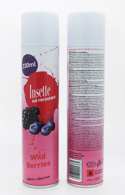 Oro gaiviklis INSETTE 2 in 1 Wild Berries, 350 ml