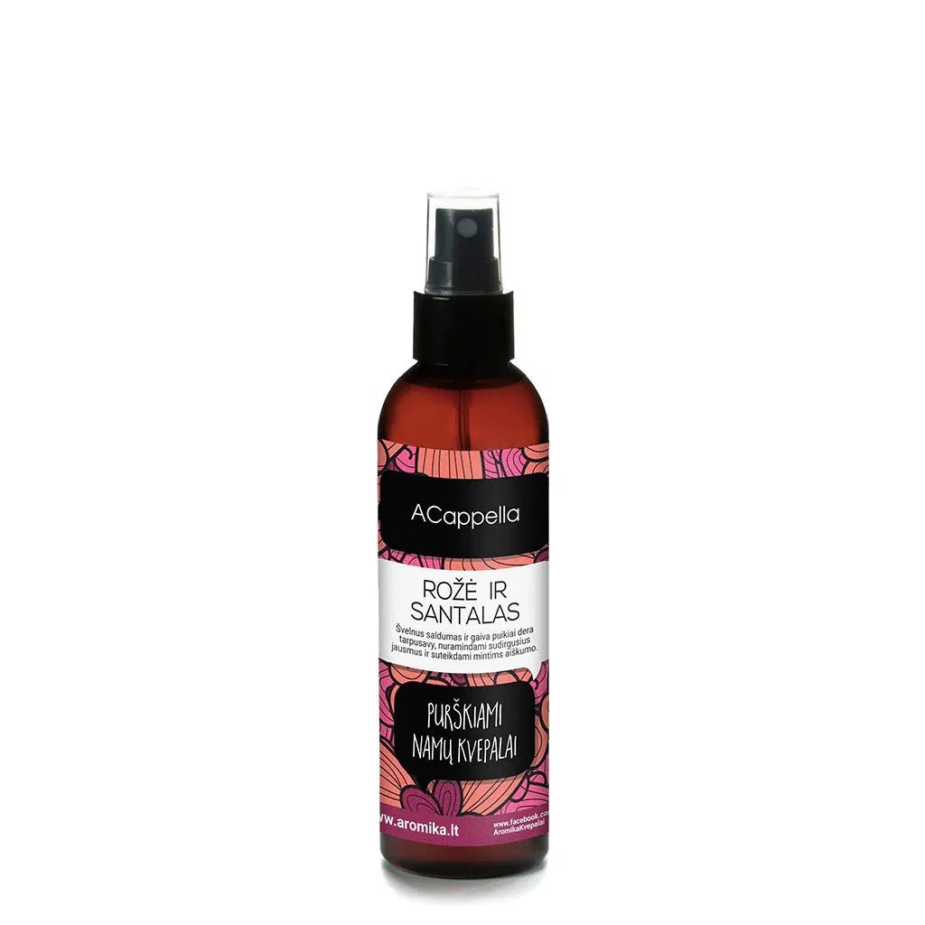 Purškiamas namų kvapas ACappella Rožė ir santalas, 200 ml