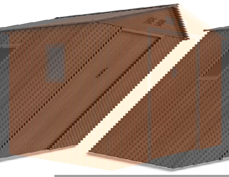 Sodo namukas HUDSON 9x6, Walnut
