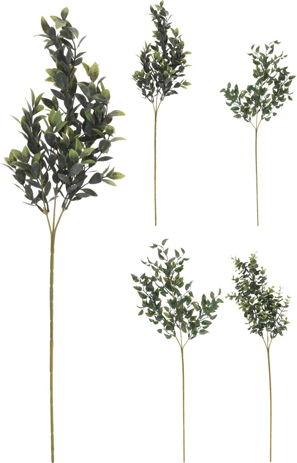 Dirbtinio augalo šakelė, 4 rūšys, 66 cm