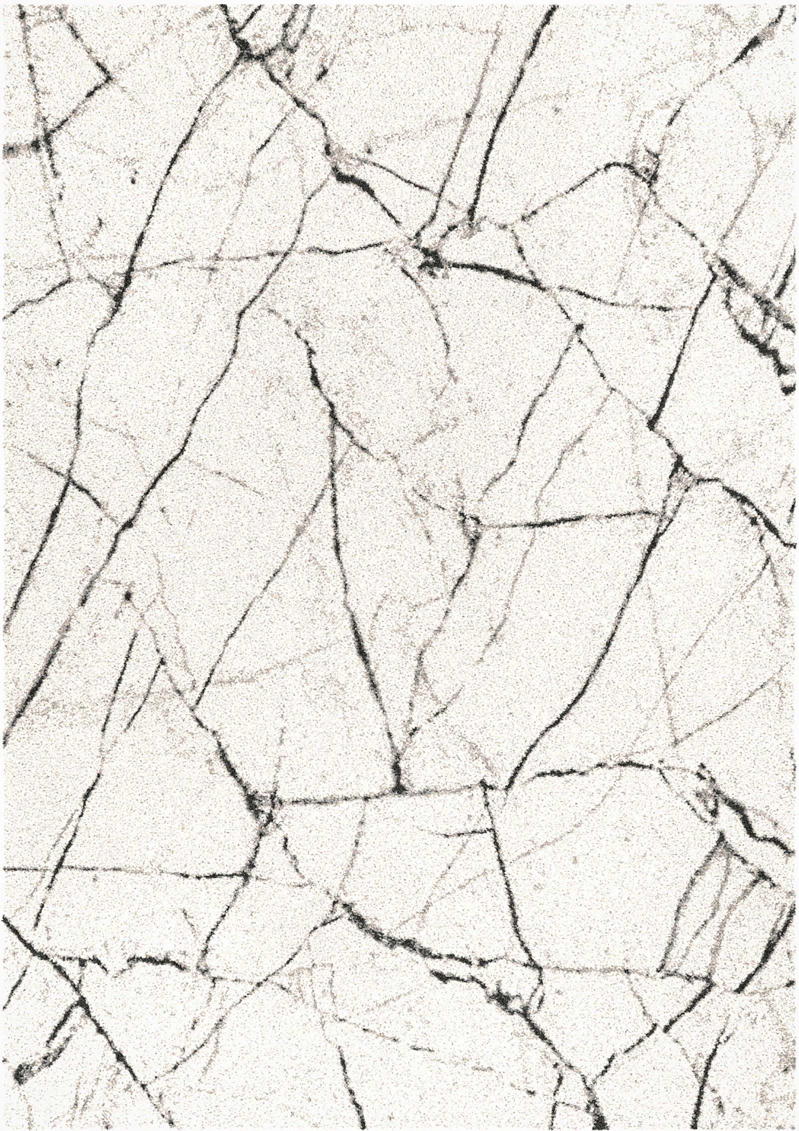 Kilimas ELLE, 170 x 120 cm, baltas, 100% perdirbto poliesterio