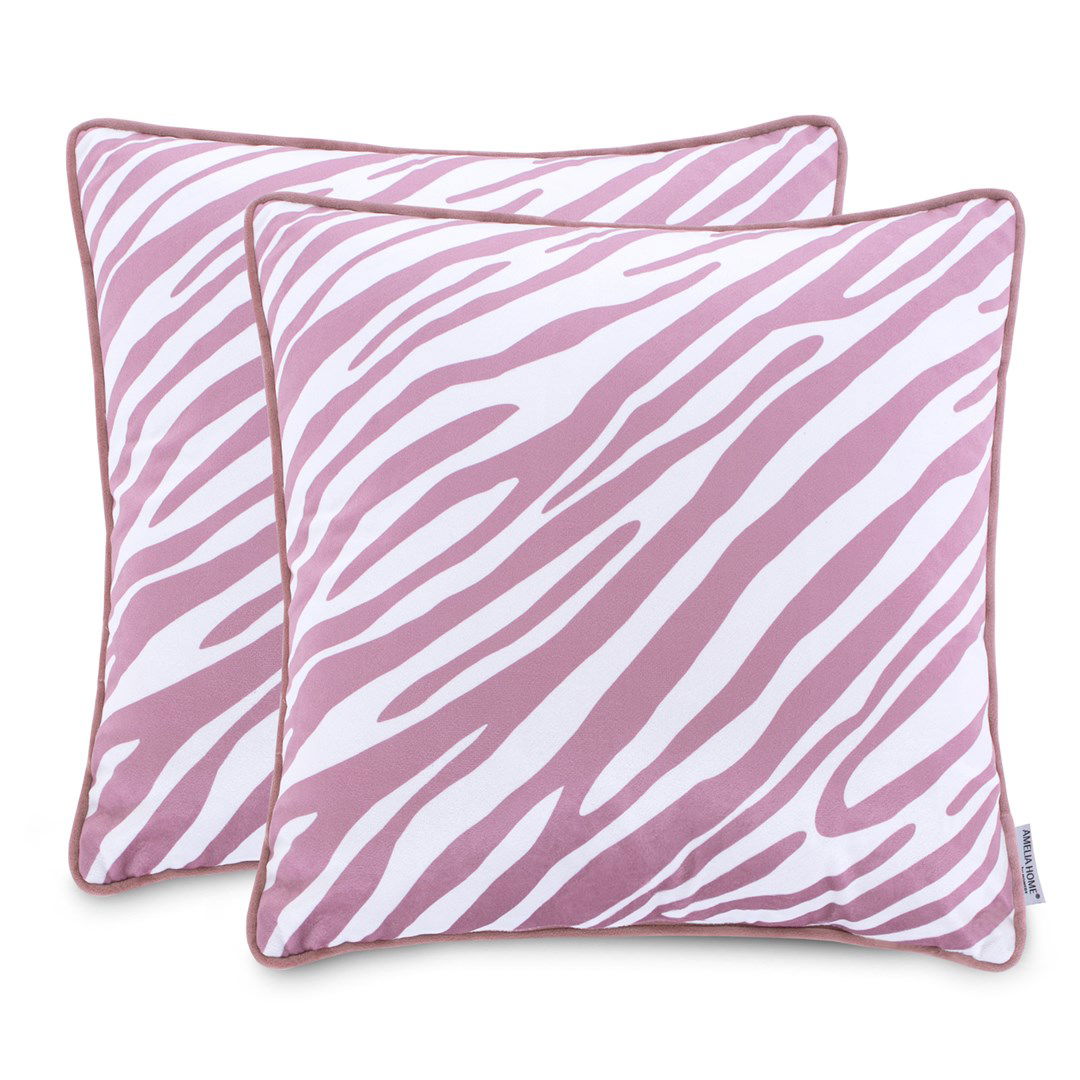 Dekoratyvinių pagalvėlių užvalkalai FUN Pink, 2 vnt,  45x45 cm