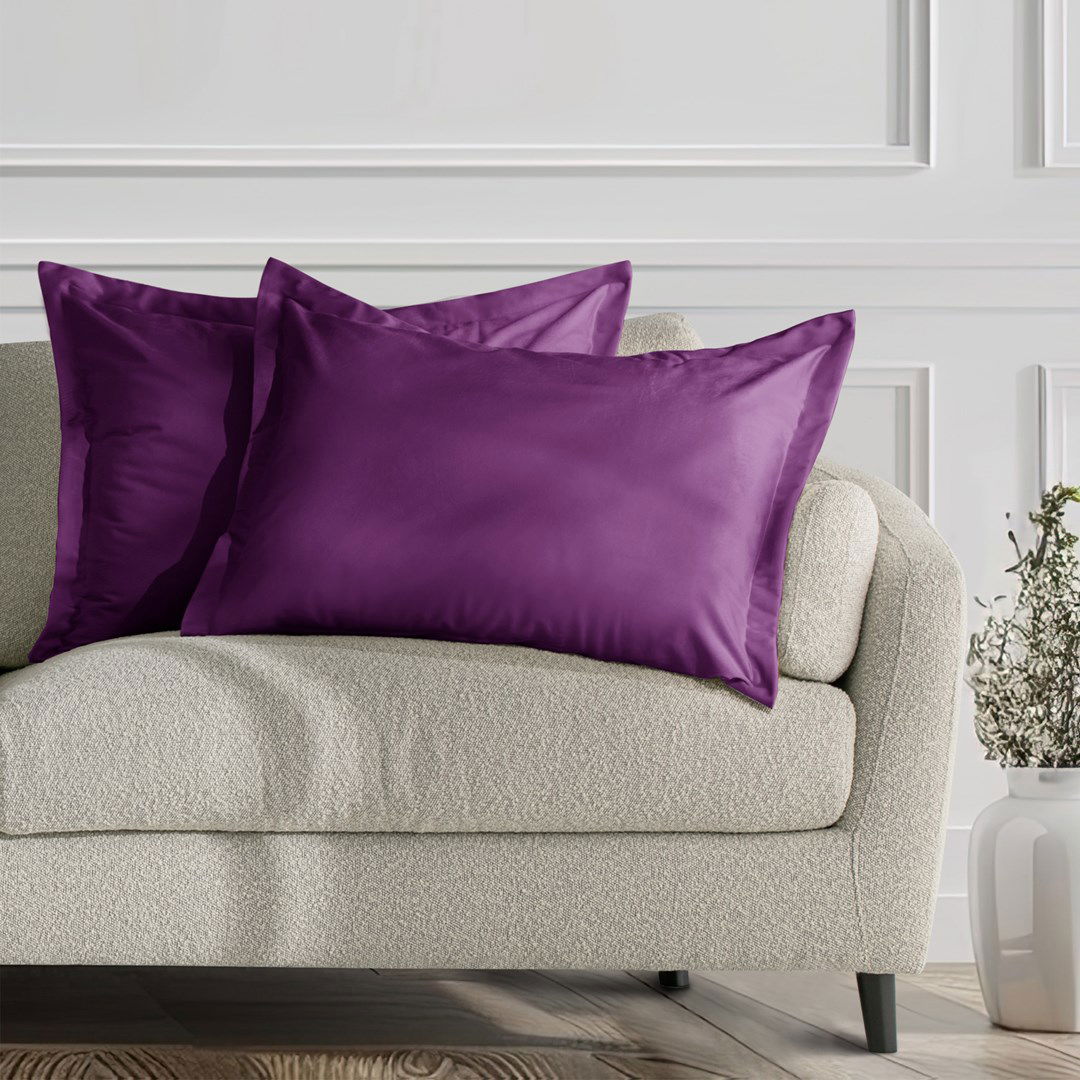 Dekoratyviniai pagalvių užvalkalai AmeliaHome VELVET, 2 vnt, 50x70 cm, Violet