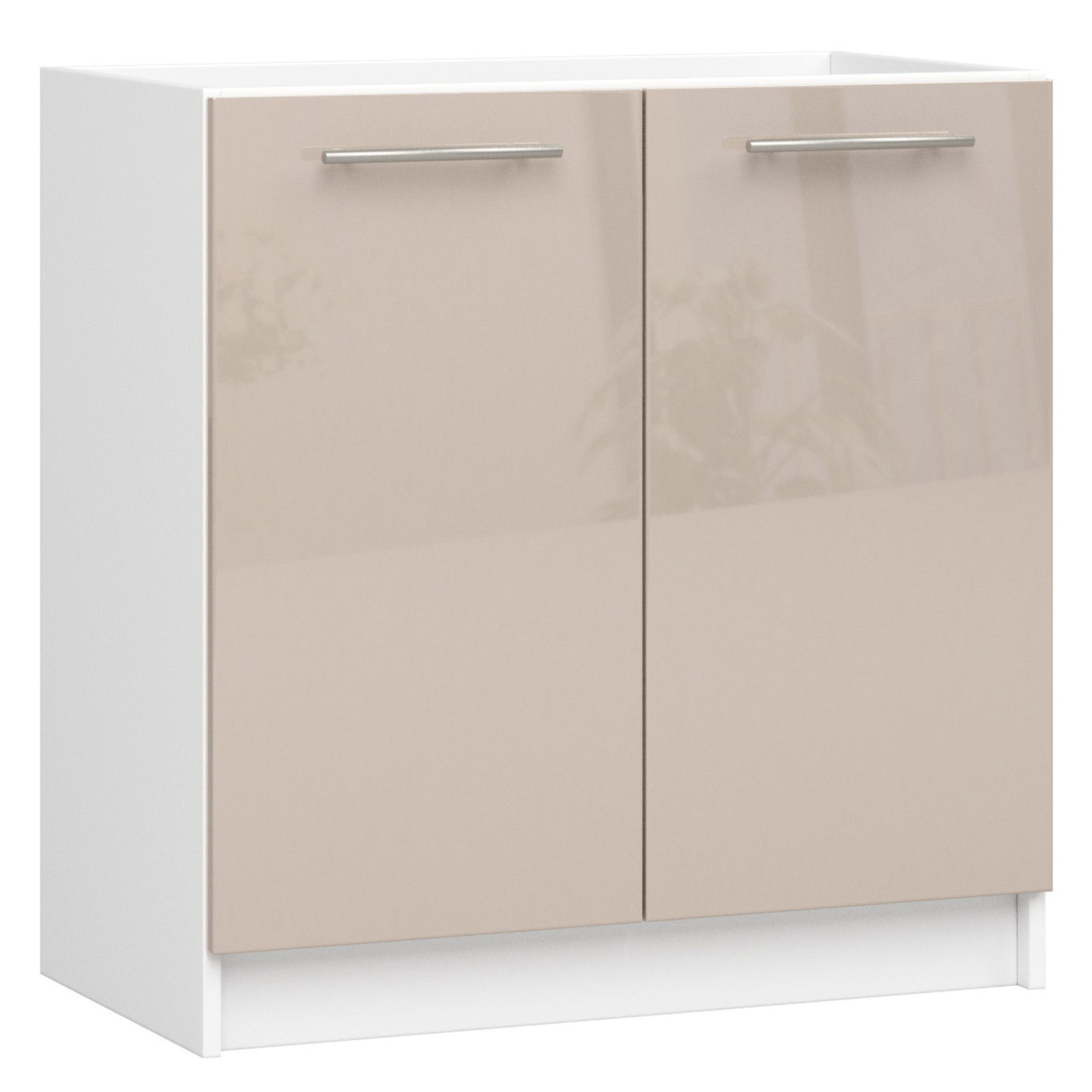 Virtuvės spintelė OLIVIA S 80 cm, balta/kapučino