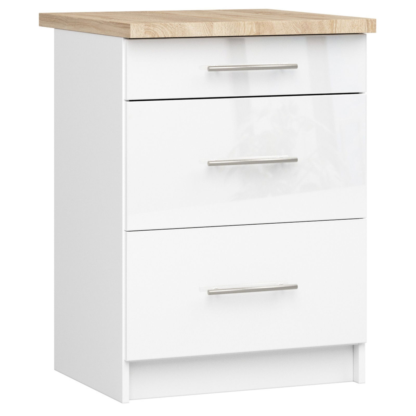 Virtuvės spintelė OLIVIA S 60 cm, balta