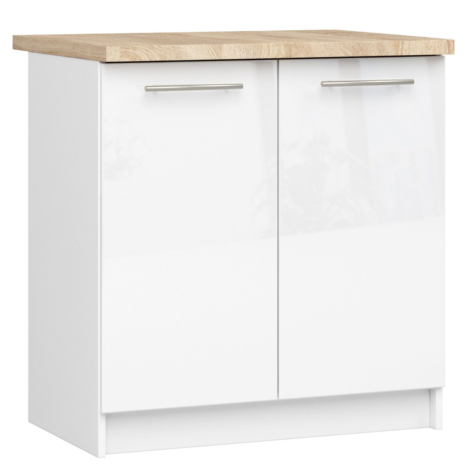 Virtuvės spintelė OLIVIA S 80 cm, balta
