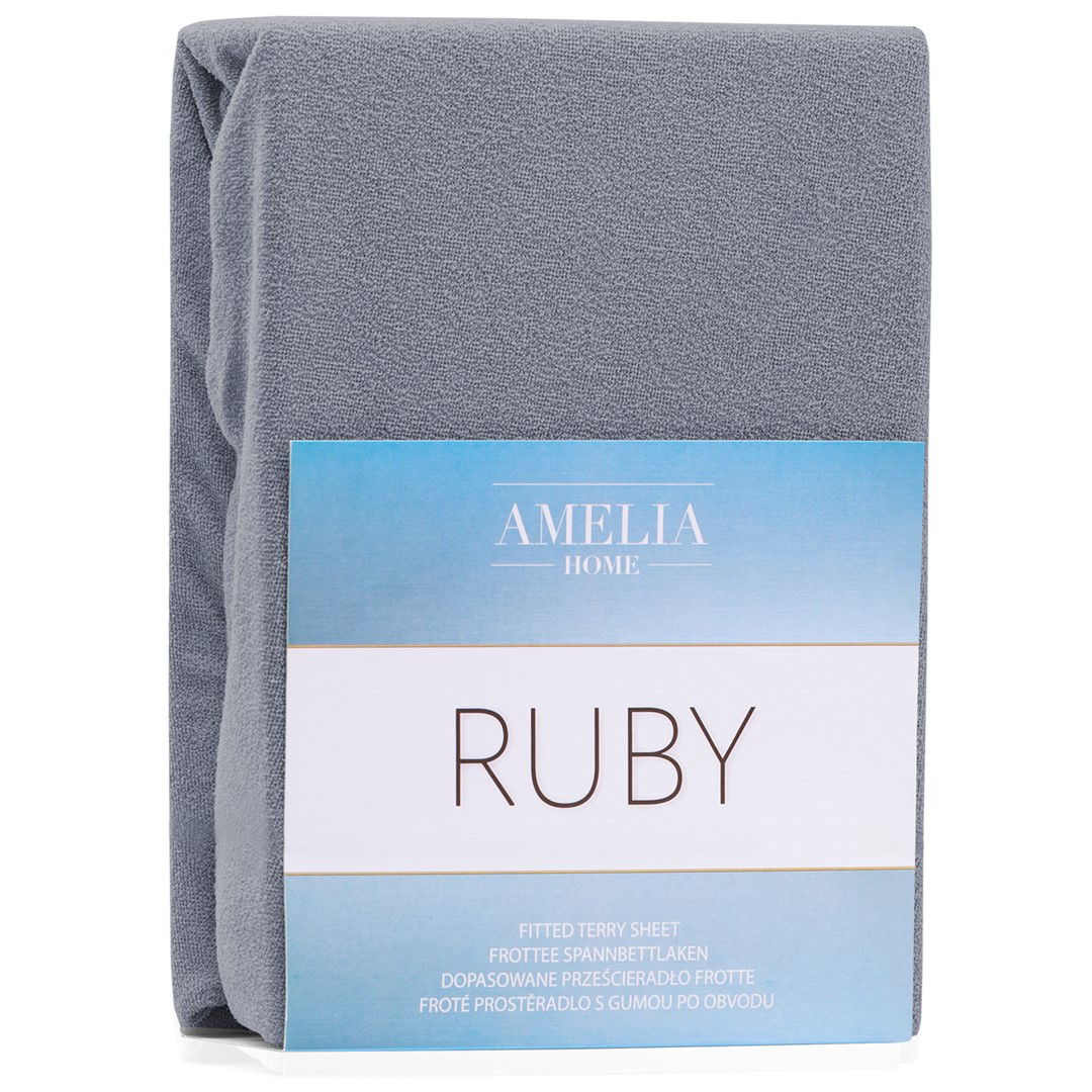Frotinė paklodė su guma Ameliahome RUBY,  200x220 cm