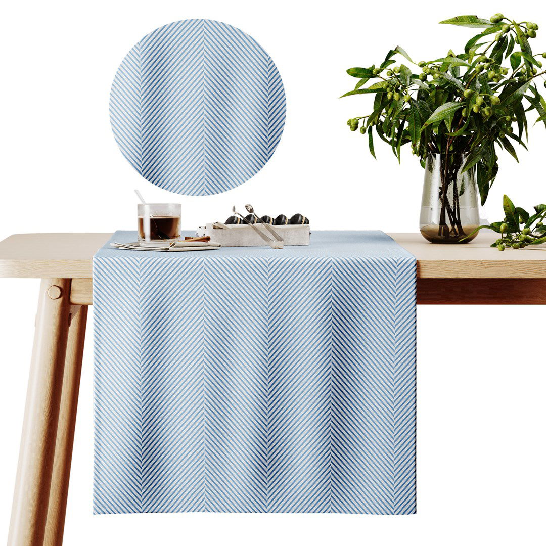 Stalo takelis AmeliaHome CLEAR Navy, 40x140 cm