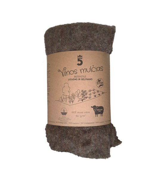 Vilnos mulčias, lysvėms ir gėlynams, 1,0 x 2,4 m