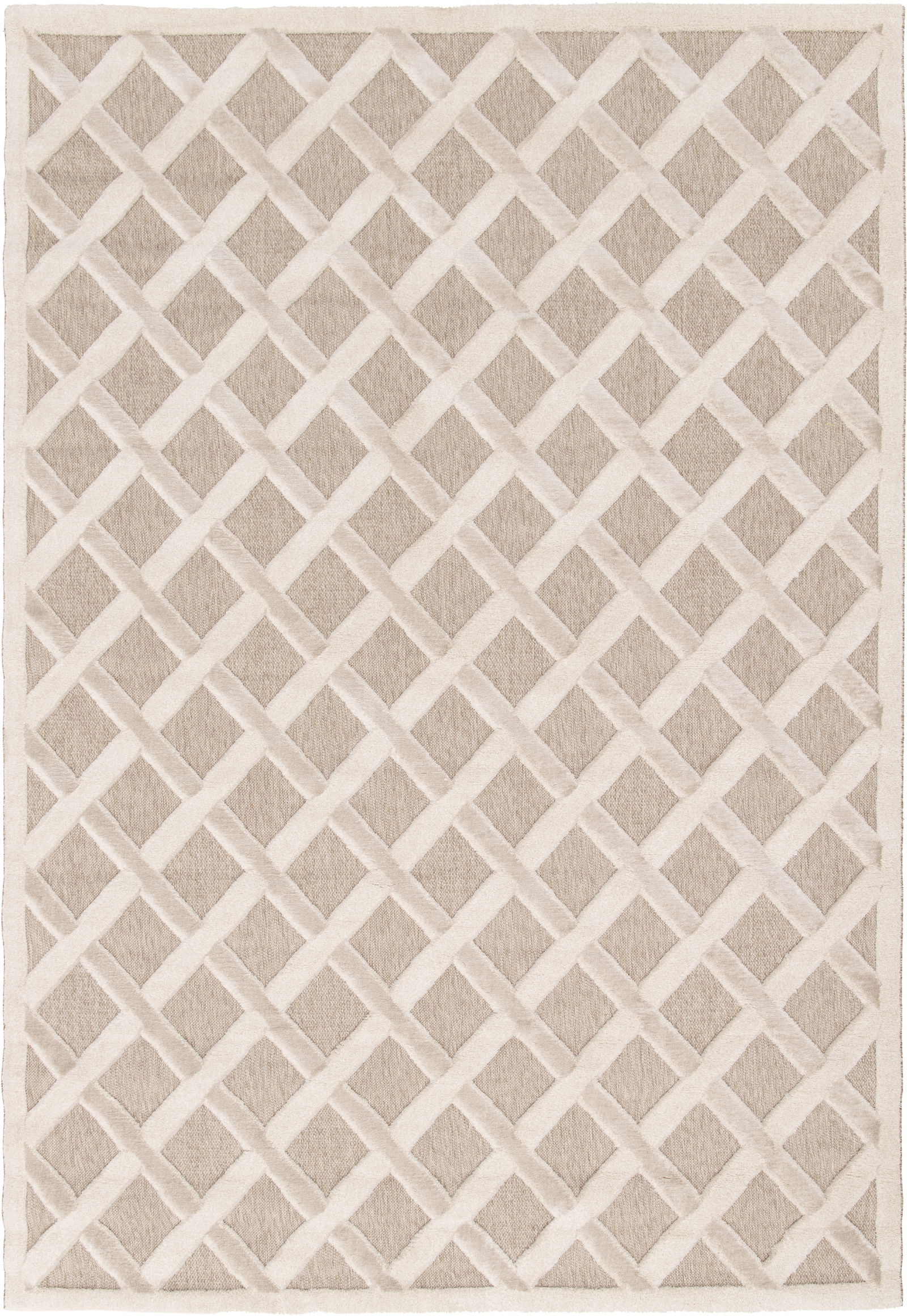 Kilimas DESERT, 290 x 200 cm, kreminis, 42% polipropileno, 35% poliesterio, 23% poliest.