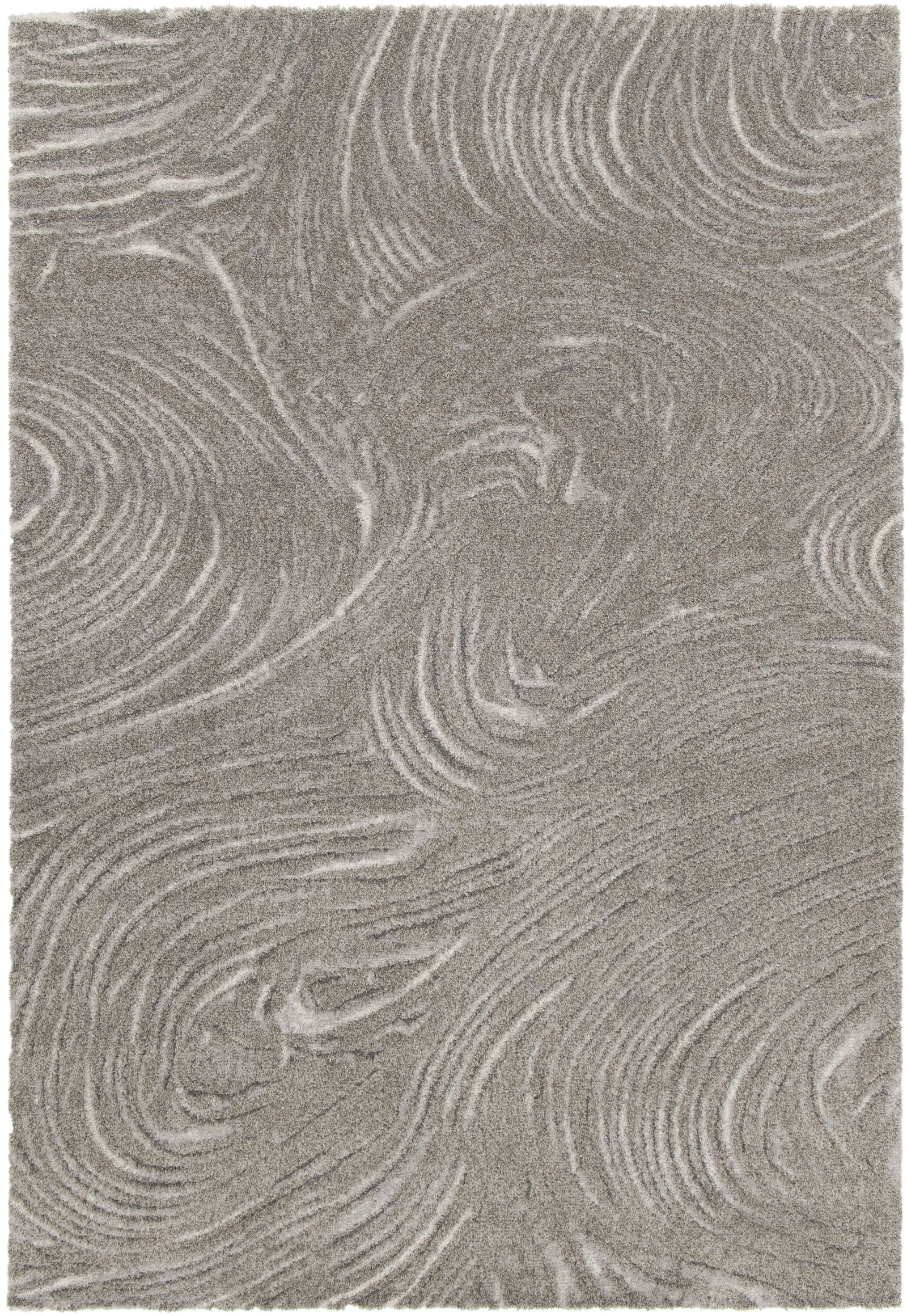 Kilimas DUNE, 170 x 120 cm, pilkas, 100% perdirbto poliesterio