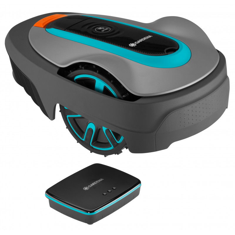 Vejos pjovimo robotas Gardena SMART SILENO CITY 400, iki 400m², 18V/ 2.0Ah Li-Ion baterija