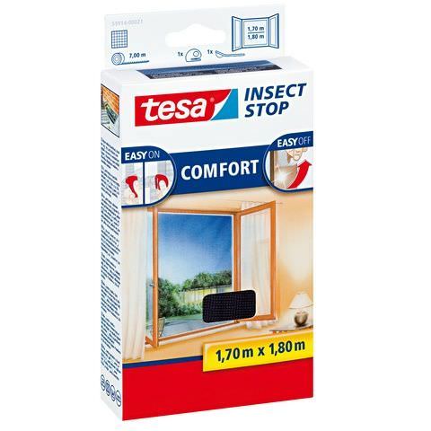 Apsauginis langų tinklelis COMFORT, juodos sp., 170 x 180 cm