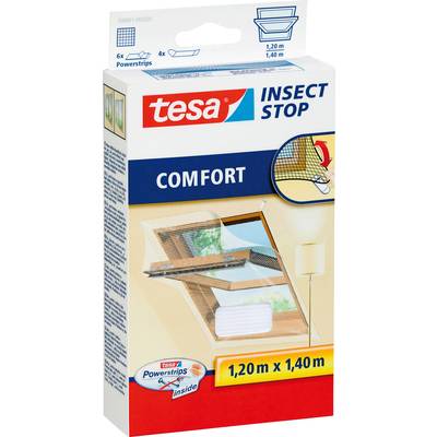 Apsauginis stoglangų tinklelisTESA Comfort, 1,2 x 1,4 m , juodos sp.
