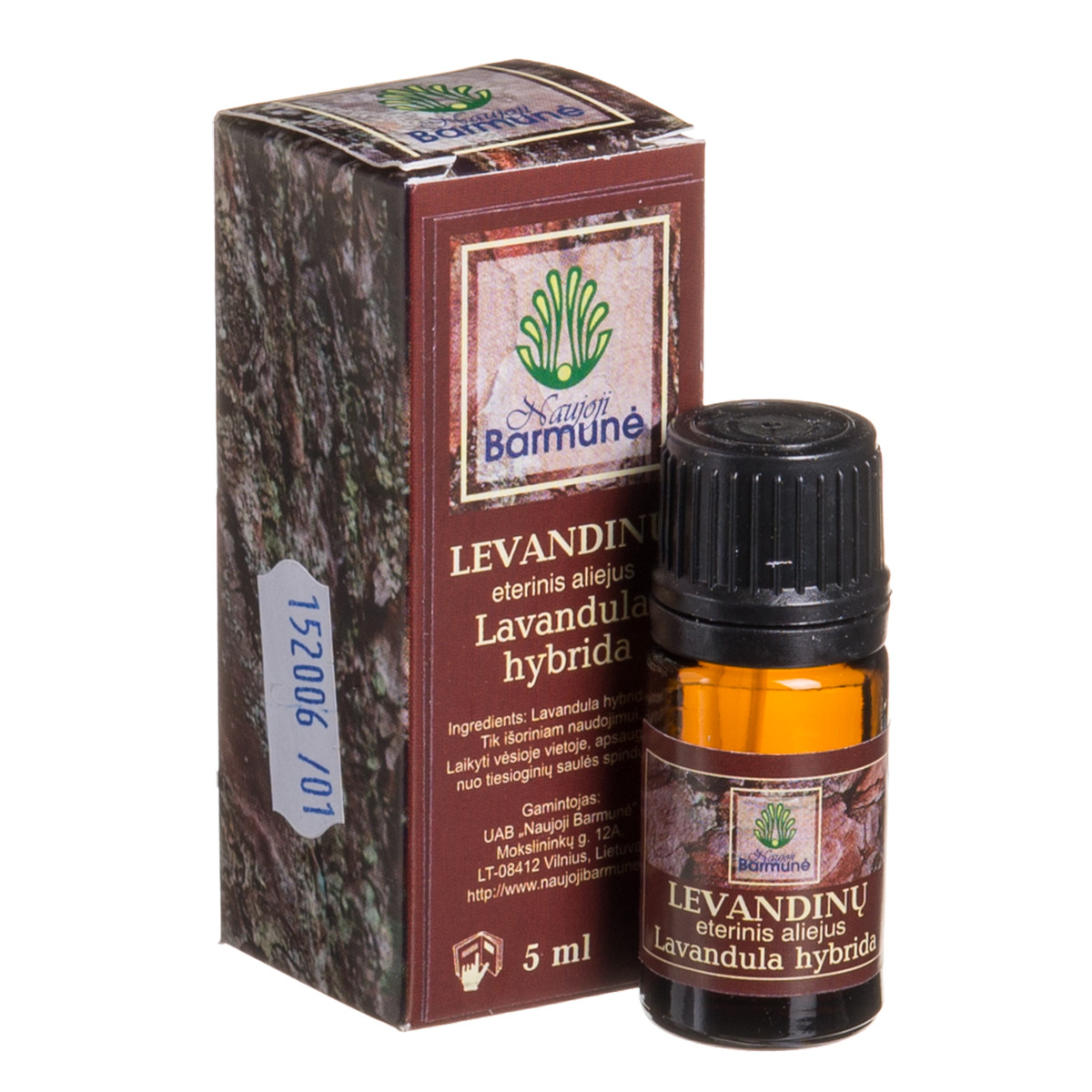 NAUJOJI BARMUNĖ eterinis aliejus LEVANDINŲ, 5 ml