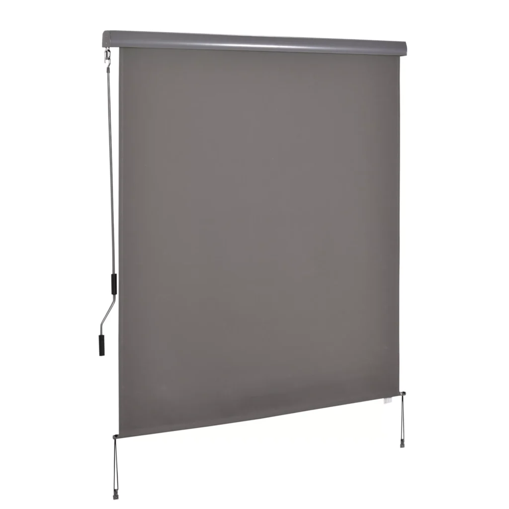 Vertikali markizė, vėjo uždanga ir privatumo ekranas, pilka, 160x250cm