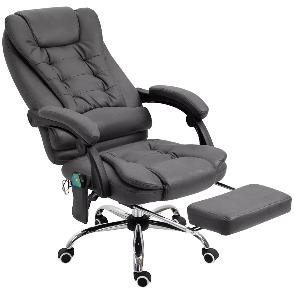 Ergonomiška biuro kėdė su masažo, atsilenkimo, šildymo funkcija