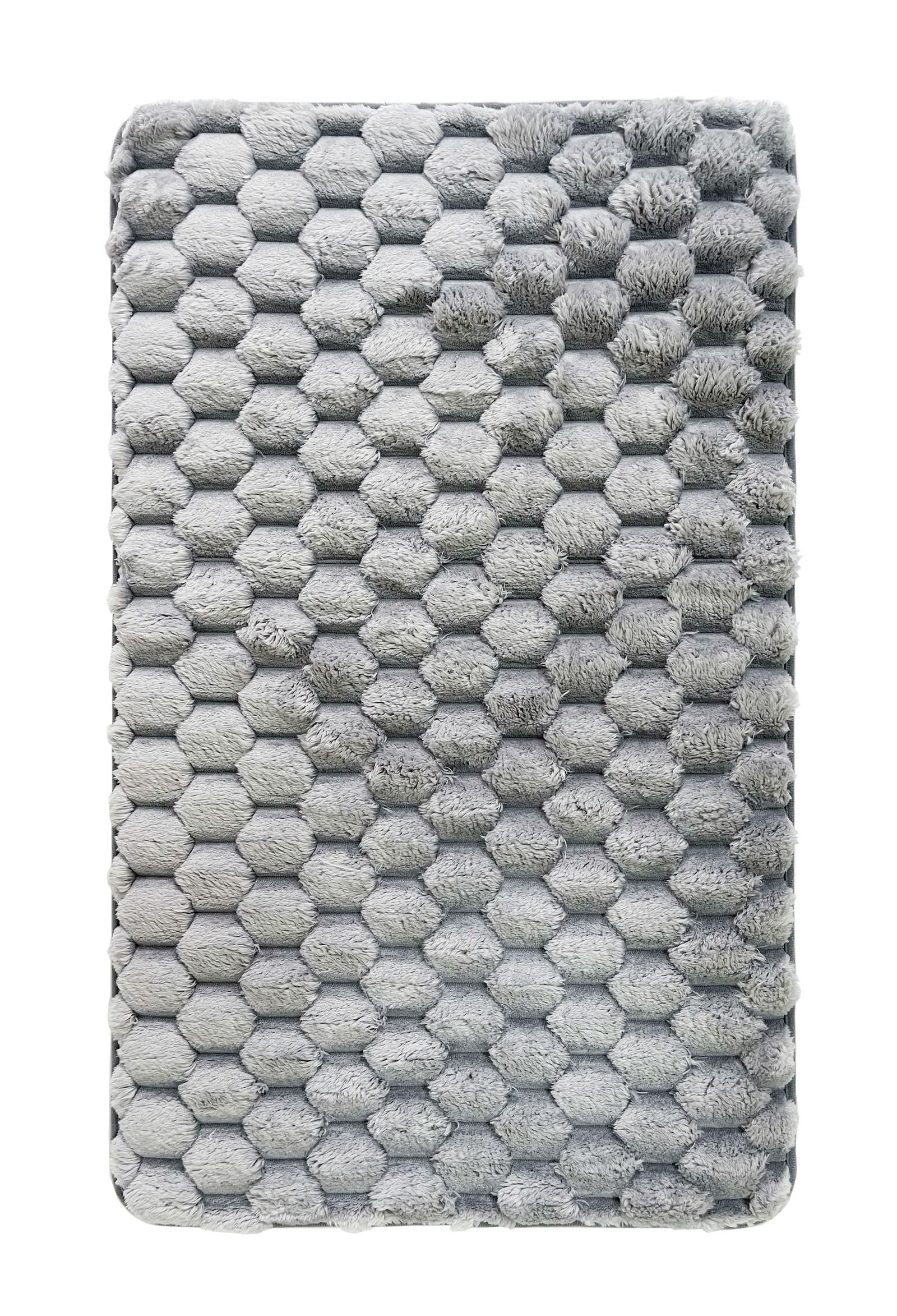 Vonios kilimėlis BENEDOMO FOAM KORIUKAI, šv. pilkos sp., poliester., 50 x 80 cm