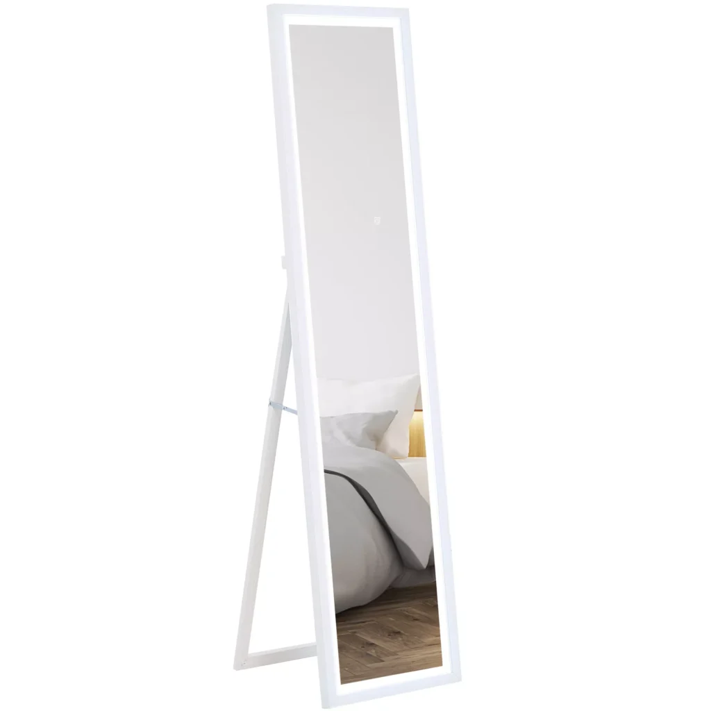 Viso ilgio veidrodis su LED apšvietimu 40 x 160 cm