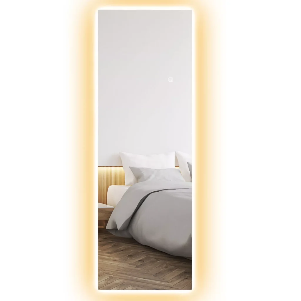 Viso ilgio veidrodis su LED apšvietimu 40 x 120 cm