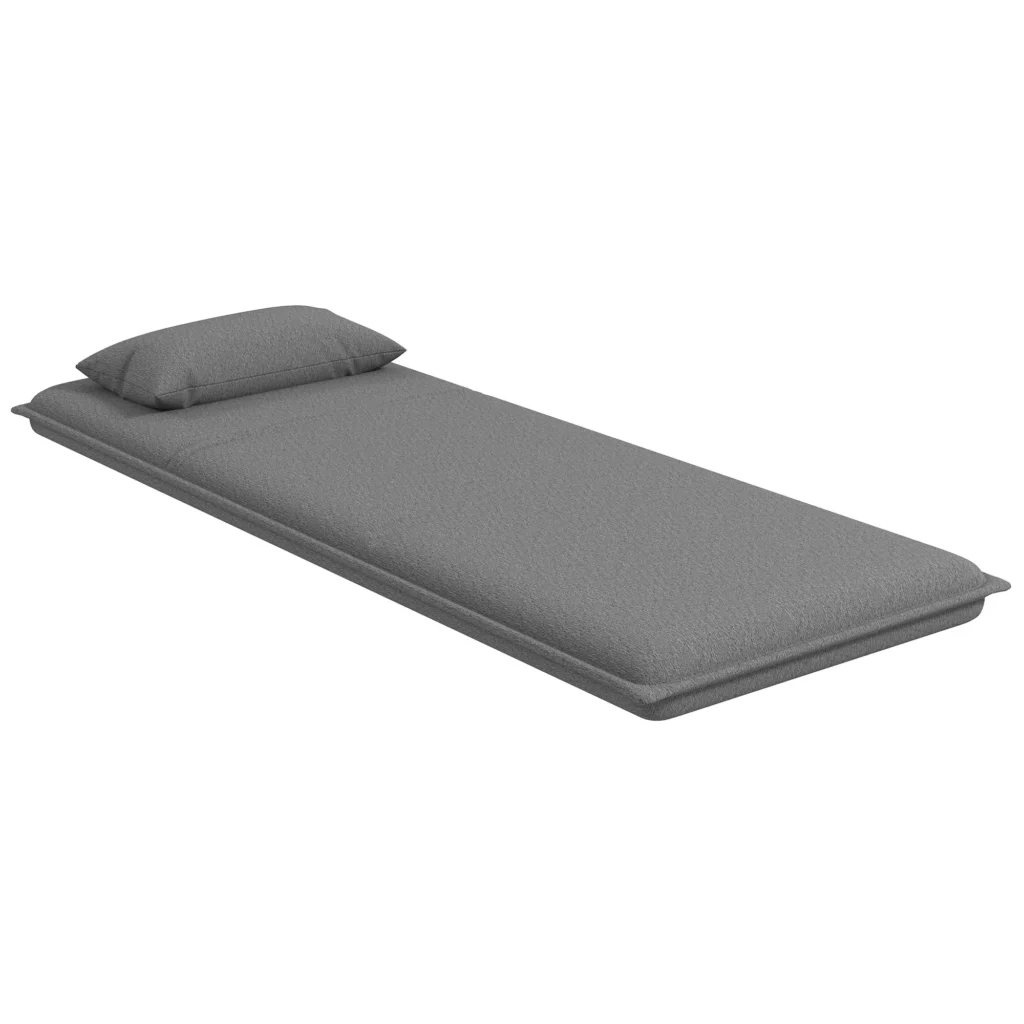 Grindų Sofa 3-in-1 | Minkšta Sofa-Lova su Miegamąja Funkcija, Skirta Svetainei ir Miegamajam, Iki 150 kg, Tamsiai Pilka