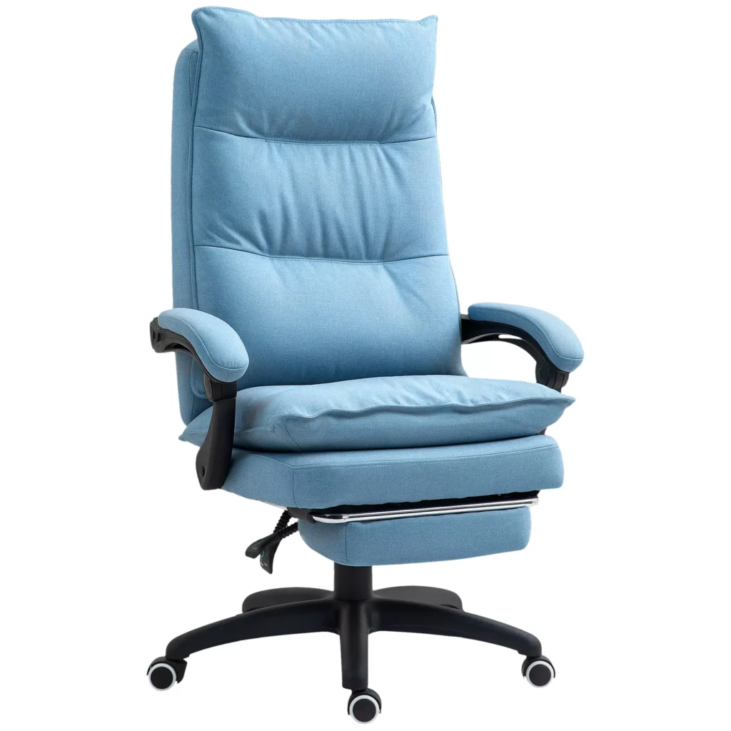 Biuro Kėdė su Masažo Funkcija | Ergonomiška Kėdė su Atlenkimo ir Pasukimo Funkcija, Biuro Kėdė su Masažo Funkcija | Ergonomiška Kėdė su Atlenkimo ir Pasukimo Funkcija, Reguliuojamas Aukštis, Kojų Atrama ir Nuotolinio Valdymo Pultas, MėlynaAukštis, Kojų Atrama ir Nuotolinio Valdymo Pultas, Mėlyna