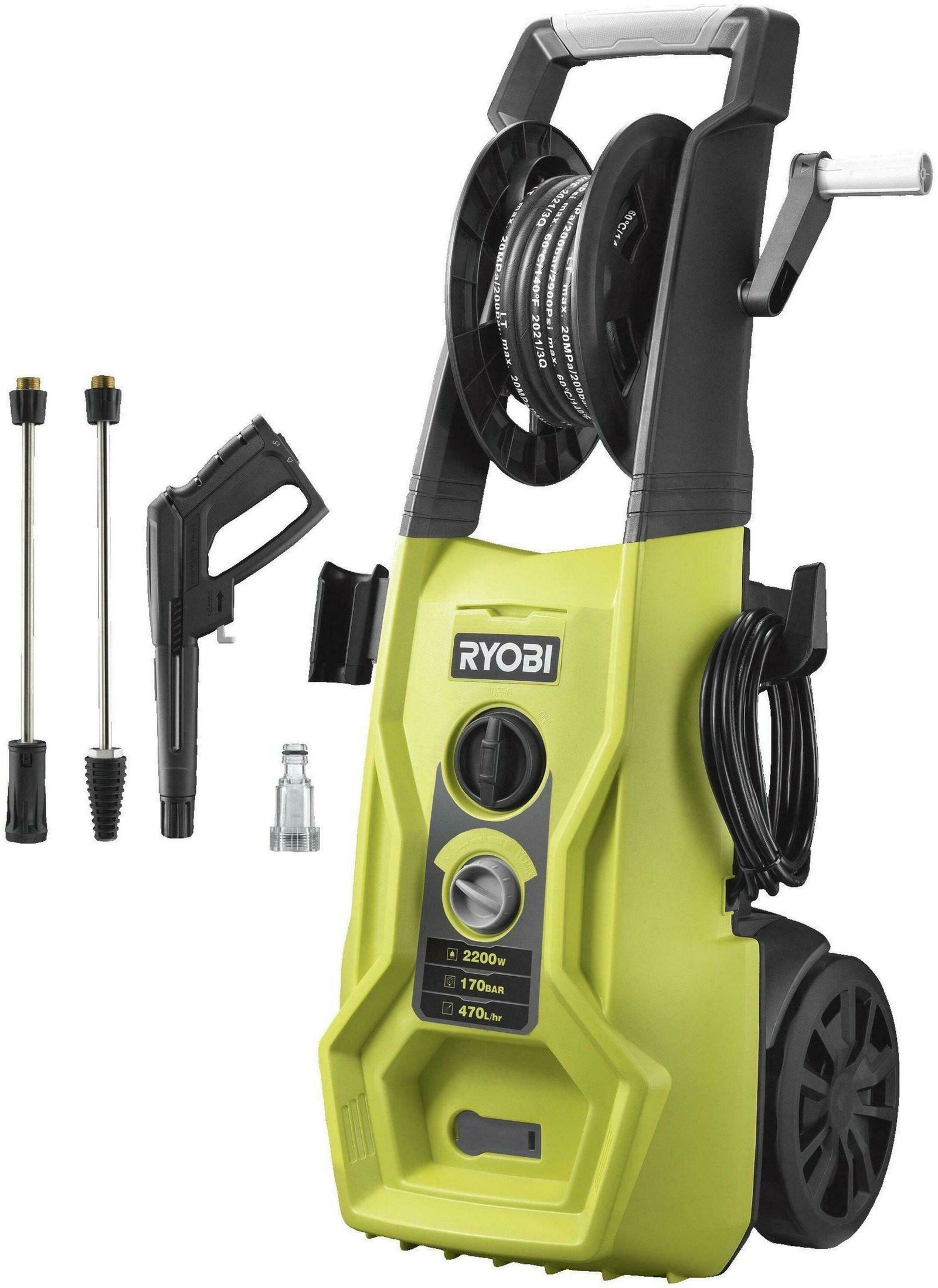 Aukšto slėgio plovykla RYOBI RY170PWA, 170 bar, 2500 W