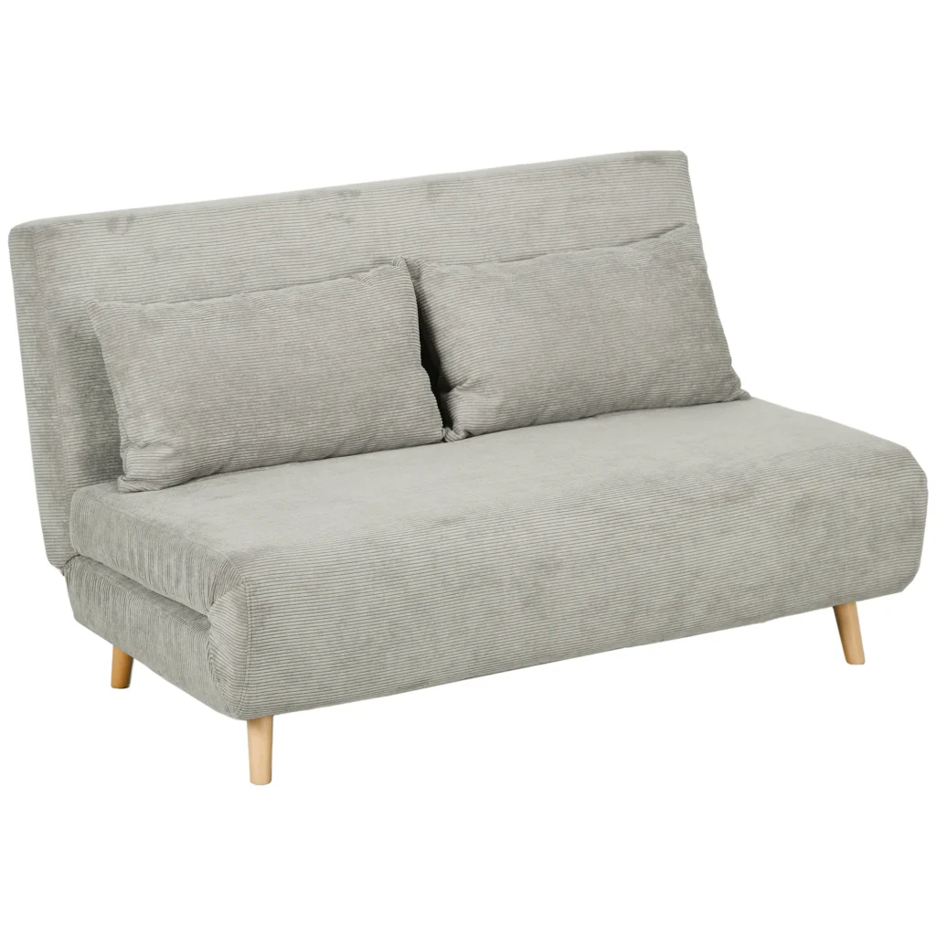 Sofa-lova, sulankstoma sofa su lovos funkcija - pilka 141 x 90 x 81 cm