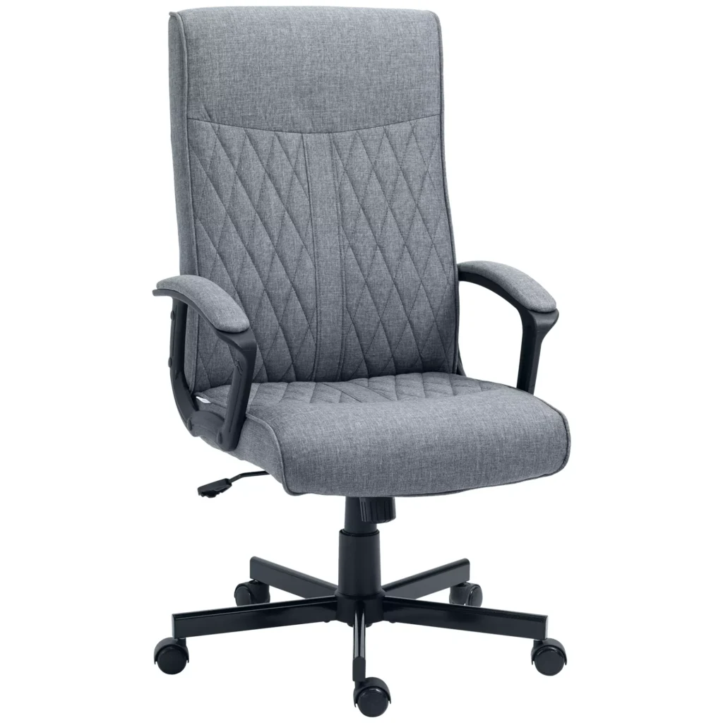 Ergonomiška biuro kėdė su supimo funkcija, pilka