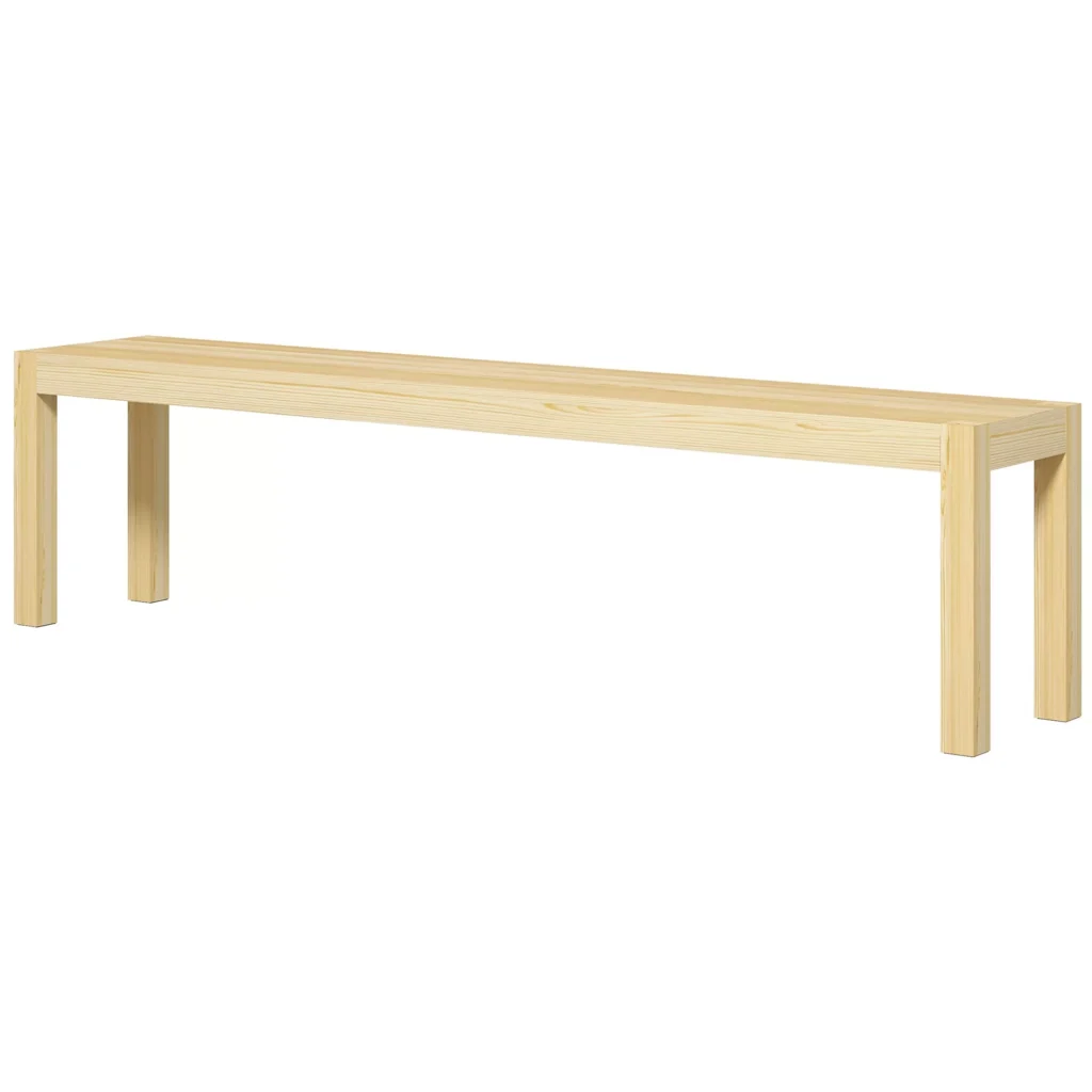 3-vietis medinis suolas, virtuvės suolas, iki 330 kg, 175 x 33 x 45 cm