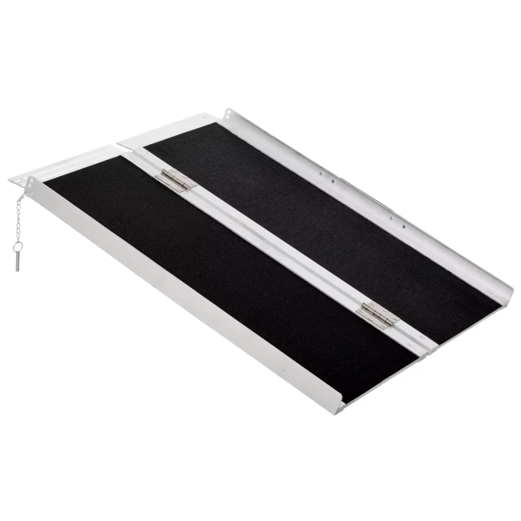 Neįgaliųjų vežimėlių rampa, įvažiavimo rampa, sulankstoma su rankena, 270 kg - 93 x 73 x 5 cm
