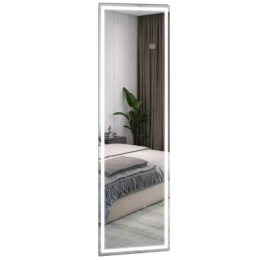 Sieninis veidrodis su LED apšvietimu 120 x 40 cm