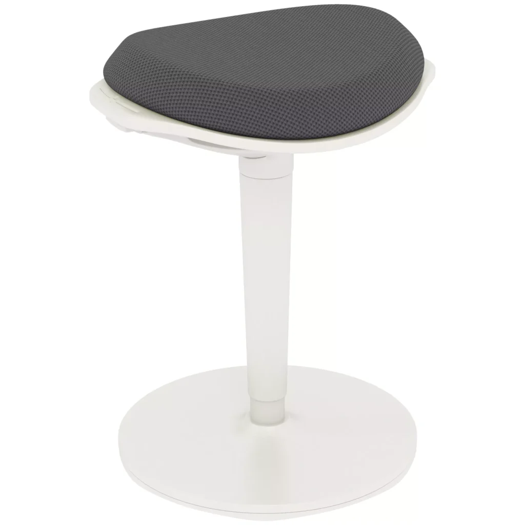 Ergonomiška taburetė, reguliuojamo aukščio, pasukama, pilka 56,5-71,5 cm