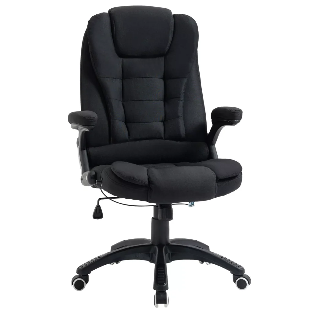 Ergonomiška atlošiama biuro kėdė su porankiais, juoda 65 x 72 x 100-120 cm