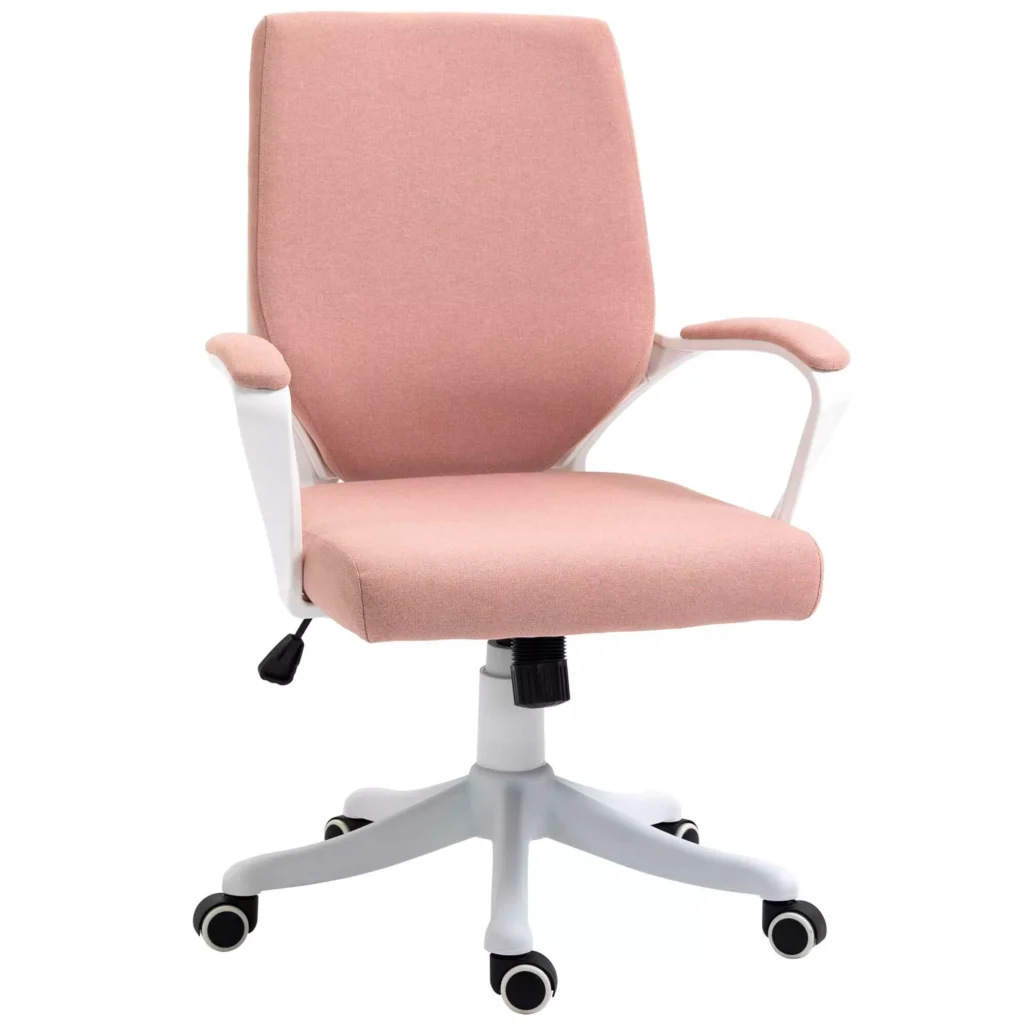 Ergonomiška biuro kėdė, reguliuojamo aukščio, supimo funkcija, storas apmuštas atlošas, 360° pasukami ratai