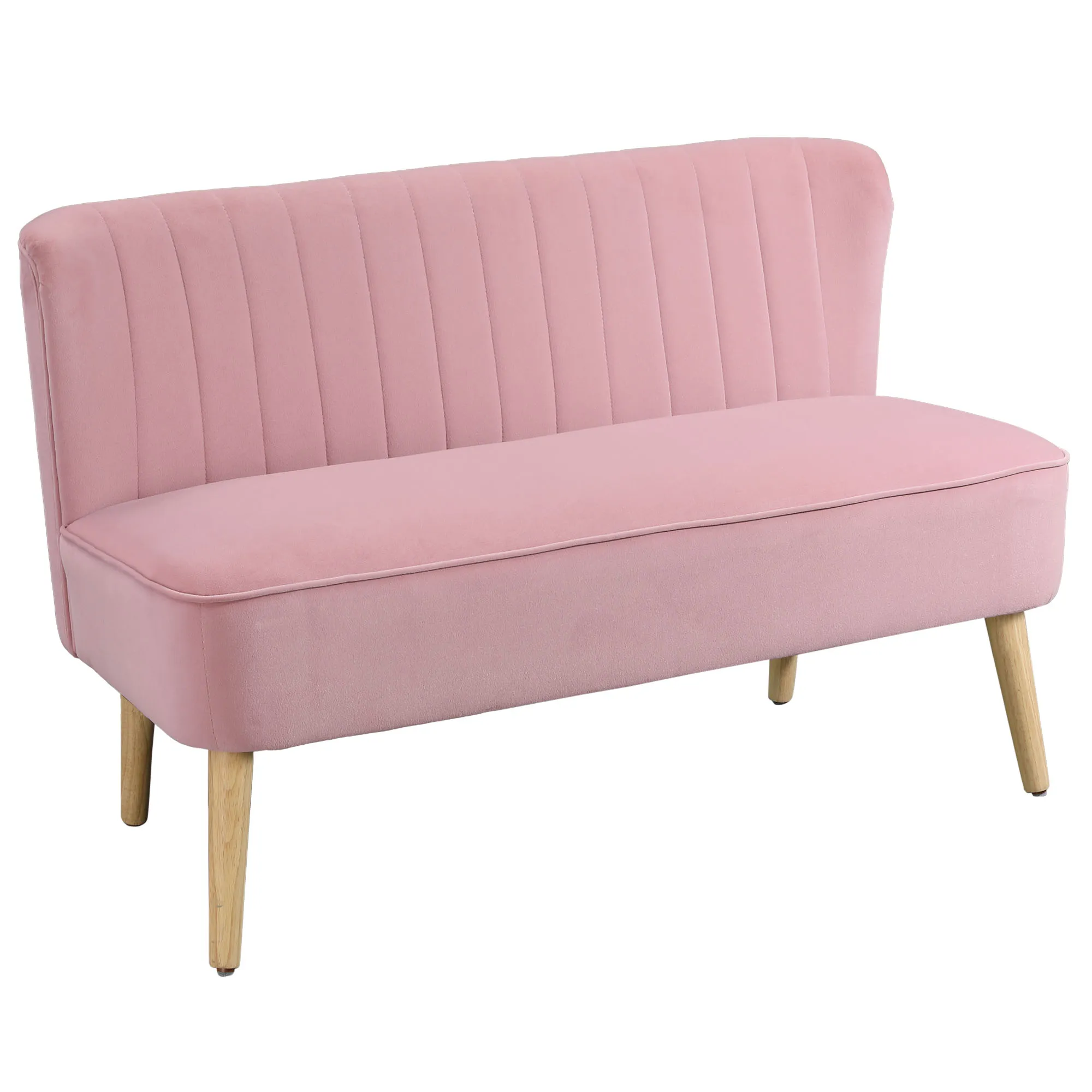 2 vietų sofa - rožinė 117 x 56,5 x 77 cm