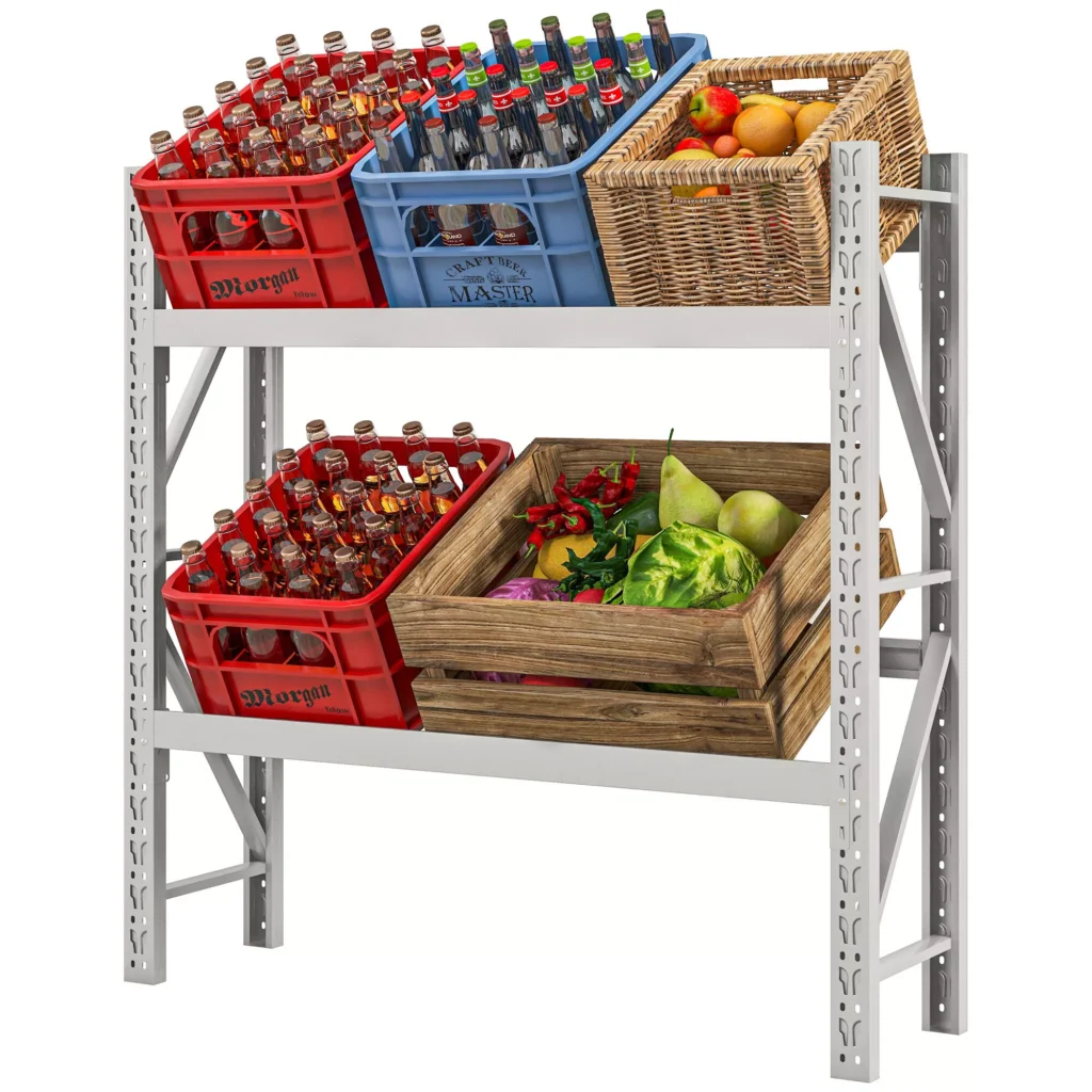 Stovas 6 dėžėms, metalinis stelažas 110 x 30 x 110 cm