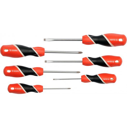 Yato 6 pc screwdriver set (YT-25965)